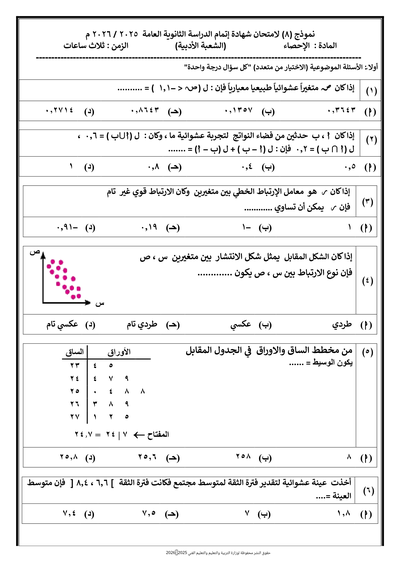 الصف الثالث الثانوي