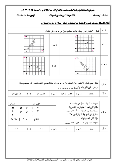 الصف الثالث الثانوي